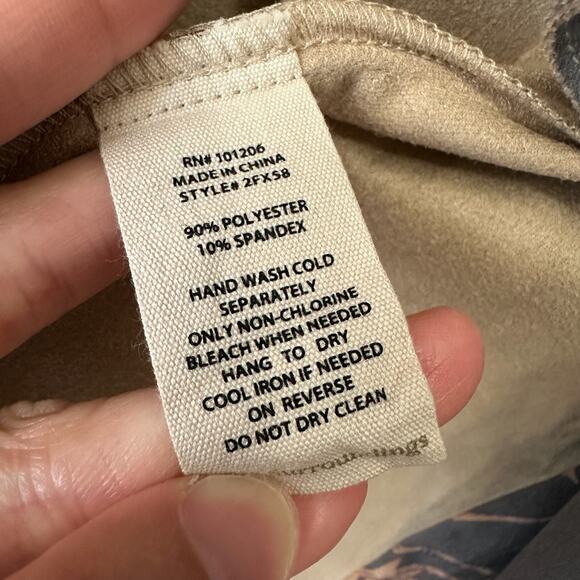 SOFT SURROUNDINGS Drape Shape Jacket Gray Floral Faux Suede Bohemian - Picture 9 of 11